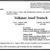 Teutsch Volkmar 1926-2004 Todesanzeige